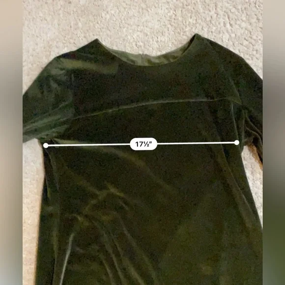 Harve Bernard Olive Green Floor Length Women’s Dress XL - Picture 5 of 7